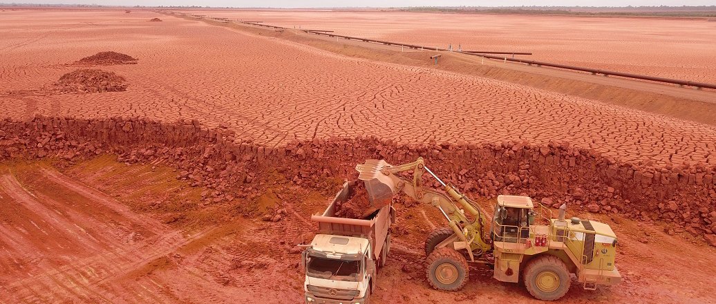 a tractor in a field