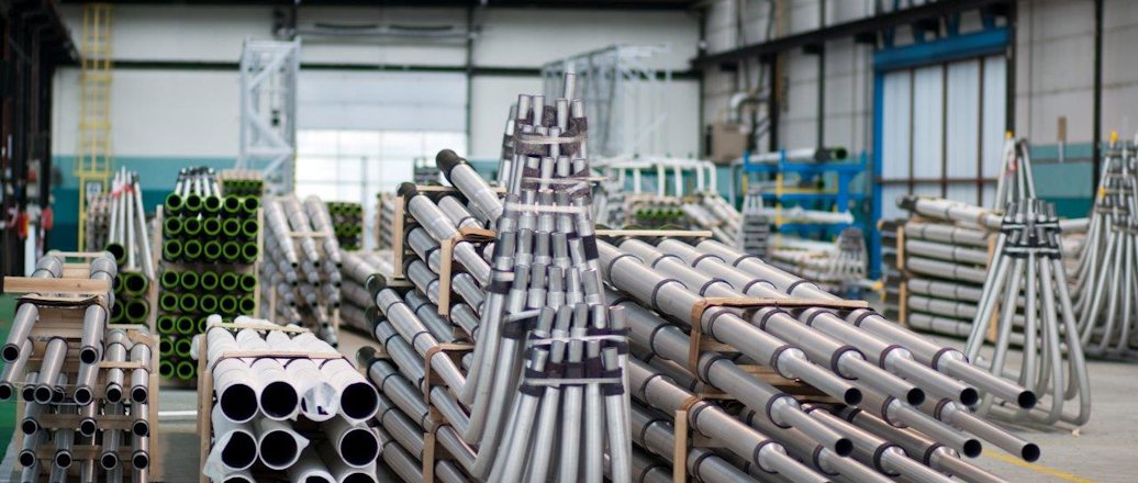 stacks of various poles