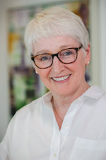 a close-up of a person smiling