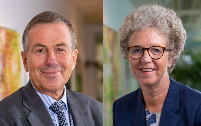 Styreleder Dag Mejdell and konsernsjef Hilde Merete Aasheim