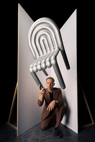 Tom Dixon with the HYDRO Chair