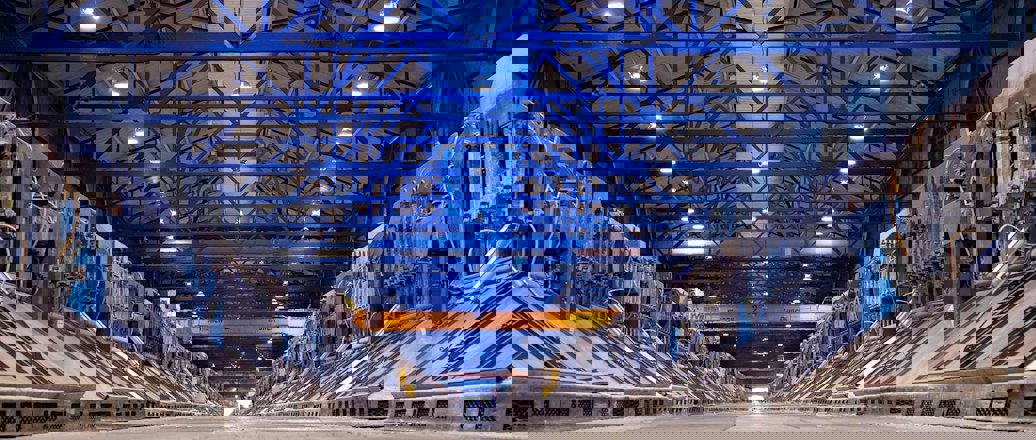 The B line at Hydro Husnes