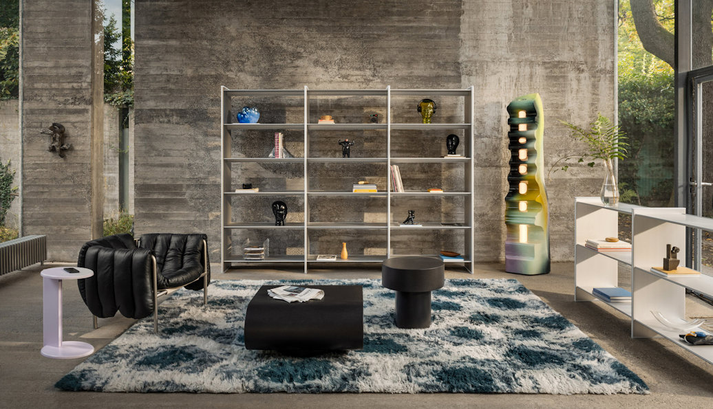 Hem's aluminium shelving system based on extruded aluminium profiles from Hydro