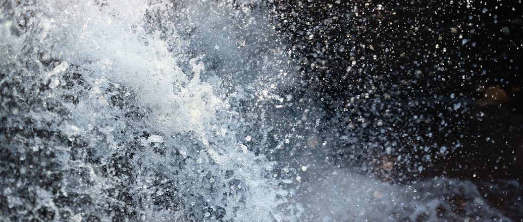 close up of water in motion