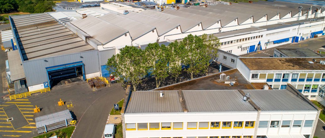 a high angle view of buildings