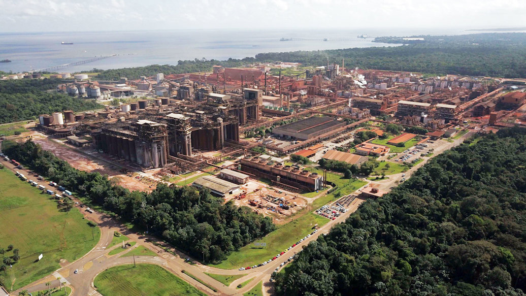 Hydro's Alunorte alumina refinery in Brazil