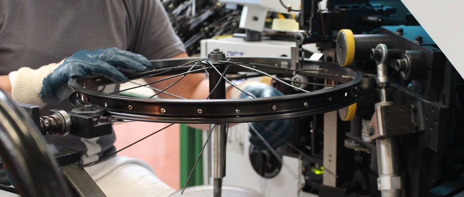 a person working on a machine