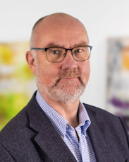 a man wearing glasses