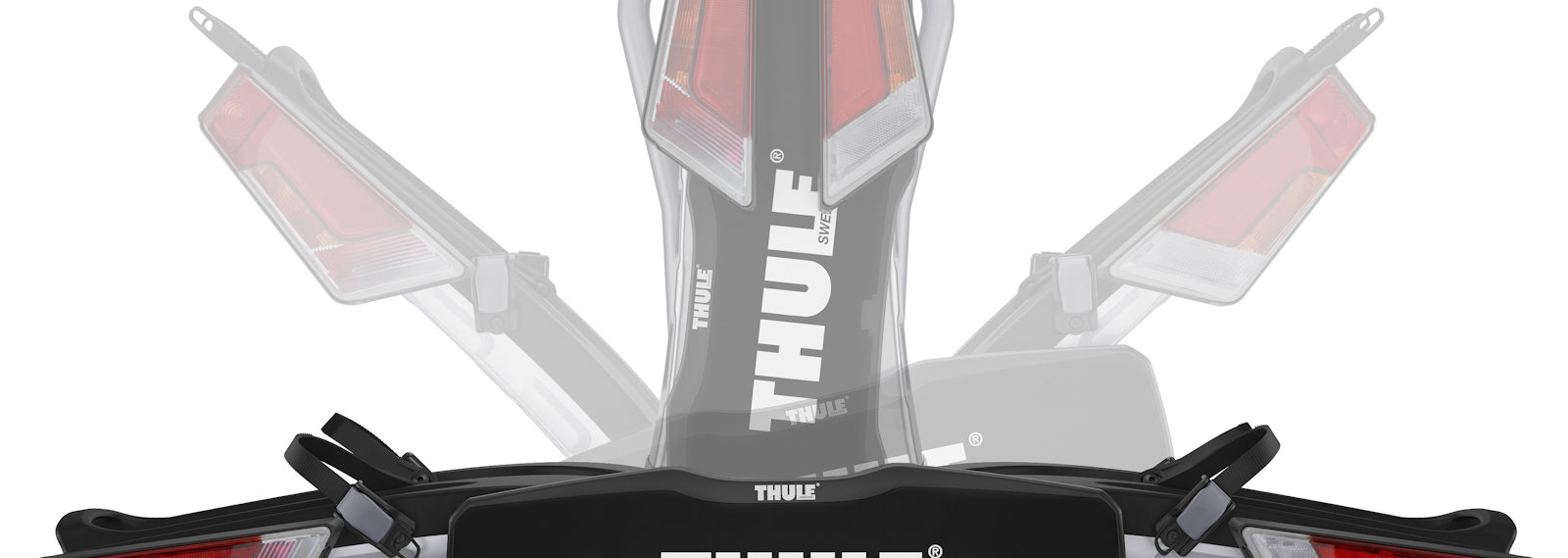 illustration of bike rack in open and folded positions